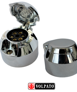 ENGATE FIAT TORO 2019 ACIMA VOLPATO + BOLA INOX + TOMADA CROMADA + CAPA INOX