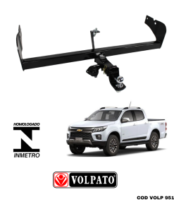 ENGATE GM-CHEVROLET S10 2012 ACIMA REMOVÍVEL VOLPATO + BOLA CROMADA + TOMADA ORIGINAL