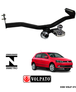 ENGATE VOLKSWAGEN GOL 2009 ACIMA VOLPATO + BOLA CROMADA + TOMADA CROMADA + CAPA INOX