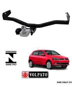 ENGATE VOLKSWAGEN GOL 2009 ACIMA VOLPATO + BOLA CROMADA + TOMADA ORIGINAL + CAPA INOX