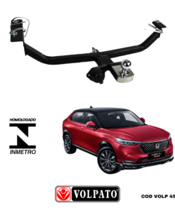 ENGATE HONDA HR-V 2023ACIMA VOLPATO + BOLA CROMADA +TOMADA ORIGINAL + CAPA INOX