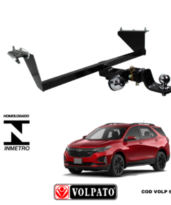 ENGATE GM-CHEVROLET EQUINOX 2022 ACIMA REMOVÍVEL VOLPATO + BOLA CROMADA + TOMADA CROMADA