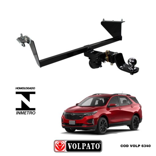 ENGATE GM-CHEVROLET EQUINOX 2022 ACIMA REMOVÍVEL VOLPATO + BOLA CROMADA + TOMADA ORIGINAL