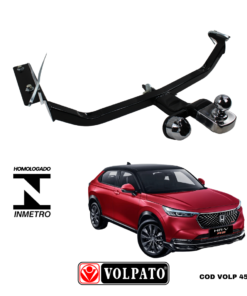 ENGATE HONDA HR-V 2023ACIMA VOLPATO + BOLA INOX + TOMADA CROMADA + CAPA INOX