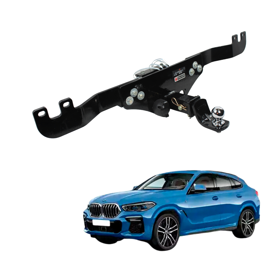 ENGATE BMW X6 2013 A 2021 REMOVIVEL VOLPATO + BOLA CROMADA+TOMADA ORIGINAL PRETA
